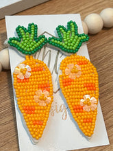 Beaded Easter Carrot Dangle Earring