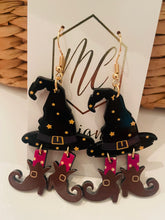 Witches Hat and Feet Earrings
