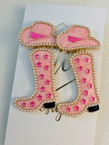 Cowgirl Boots and Hat Earrings