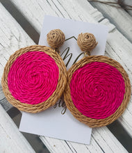 Rattan Circle Earrings