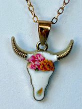 Bohemian Floral Steer Necklace