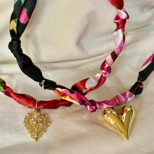 Handmade Scarf Necklaces w Various Pendants