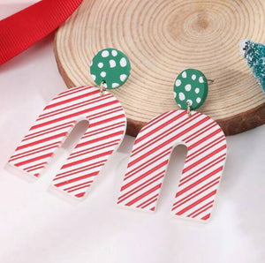 Christmas Silkscreen Earrings