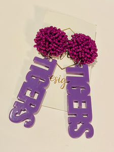 LSU Tiger Earrings