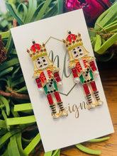 New Enamel Nutcracker Christmas Post Earrings