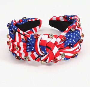 USA America Jeweled Sequin Headbands