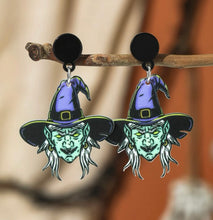 Evil Witch Halloween Earrings