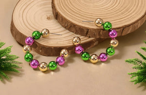 Assorted Mardi Gras Earrings