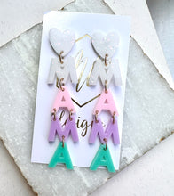 Mama Heart Earrings