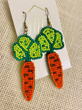 Beaded Easter Carrot Dangle Earring