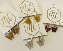 Glitter Butterfly Earrings