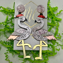 Christmas Flamingo Earrings
