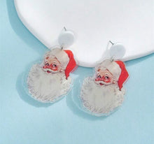 Santa Claus Acrylic Earrings