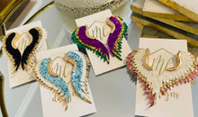 Glitter Angel Wing Earrings