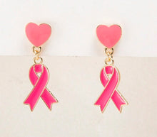 Small Breast Cancer Awareness Earrings