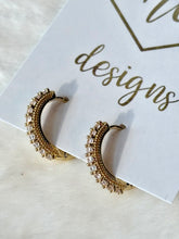 Small Spiked Rhinestone Huggies