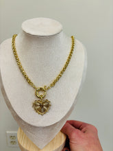 Chunky Heart Gold Necklaces