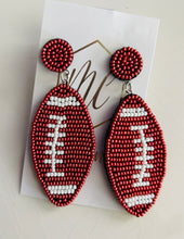 Assorted Beaded Football Earrings