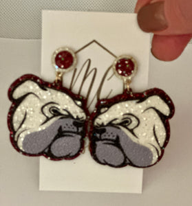 Glitter Bulldog Face