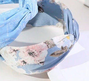 Baby Blue Twisted Headbands