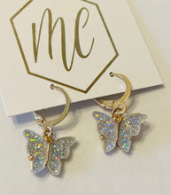 Glitter Butterfly Earrings