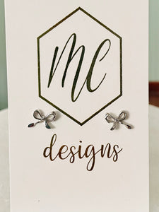 Tiny Minimalistic Simple Bow Studs