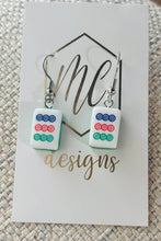 Tiny Mahjong Dangle Earrings