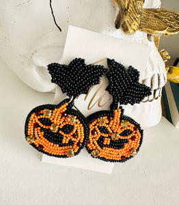 New Beaded Halloween Earrings