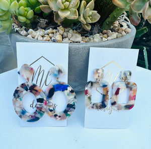 MultiColor Acrylic Earrings