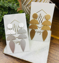 Matte Tiered Drop Earrings