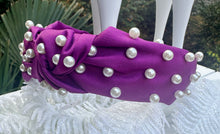 Purple Pearl Knot Headbands