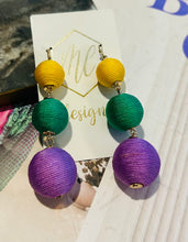 Mardi Gras Ball Earrings