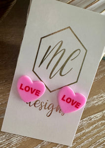 Love Stud Earrings Valentine’s Day