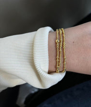 Simple Tiny Beaeded Gold Bracelet