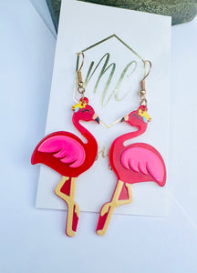 Flamingo Acrylic Earrings