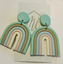 Rainbow Clay Earrings