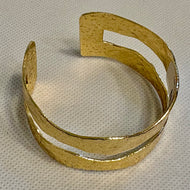 Large Gold Cuff Bracelet
