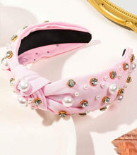 Jewel Pearl Knot Headbands