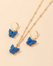 Butterfly Necklace and Earring Set