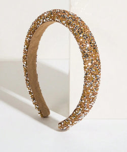 Rounded Flat Jewel Rhinestone Headbands