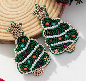 Beaded Christmas Trees