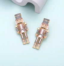 New Enamel Nutcracker Christmas Post Earrings