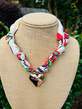 HANDMADE SCARF NECKLACE - HEART