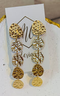 Gold Circle Tiered Earrings
