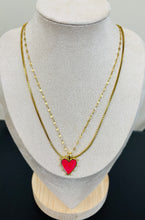 Chunky Heart Gold Necklaces