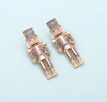 New Enamel Nutcracker Christmas Post Earrings