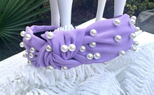 Purple Pearl Knot Headbands