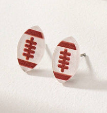 School Football Stud Earrings