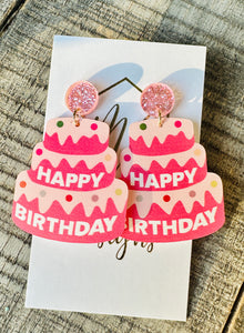 Happy Birthday Earrings