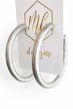 New Rustic Matte Hoop Earrings